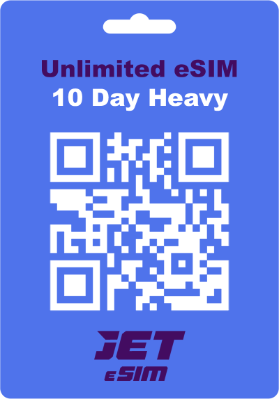 eSIM Asia Unlimited Heavy 10 days