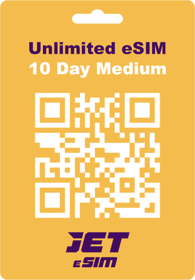 eSIM Asia Unlimited Medium 10 days