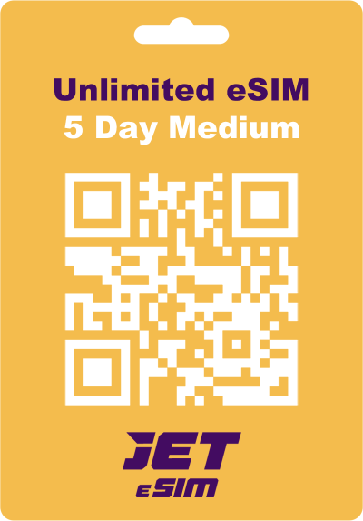 eSIM Asia Unlimited Medium 5 days